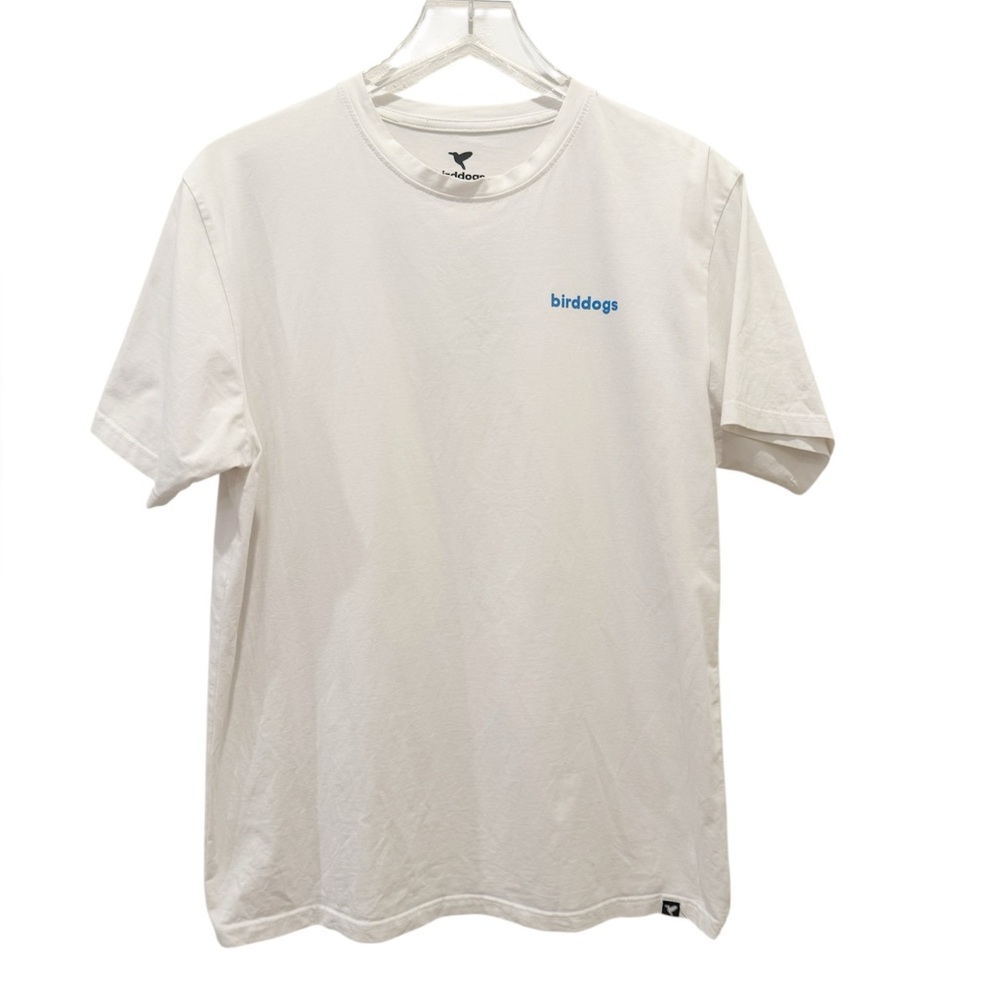 BIRDDOGS Hummingbird White Tee size Large‎